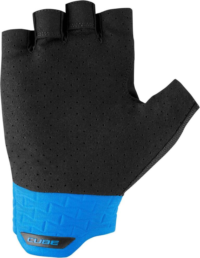 CUBE Gloves Performance Short Finger Black/Blue