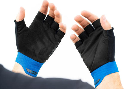 CUBE Gloves Performance Short Finger Black/Blue