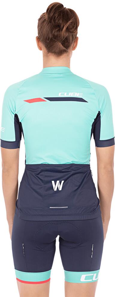 CUBE Teamline Ws Jersey S/S Blue/Mint