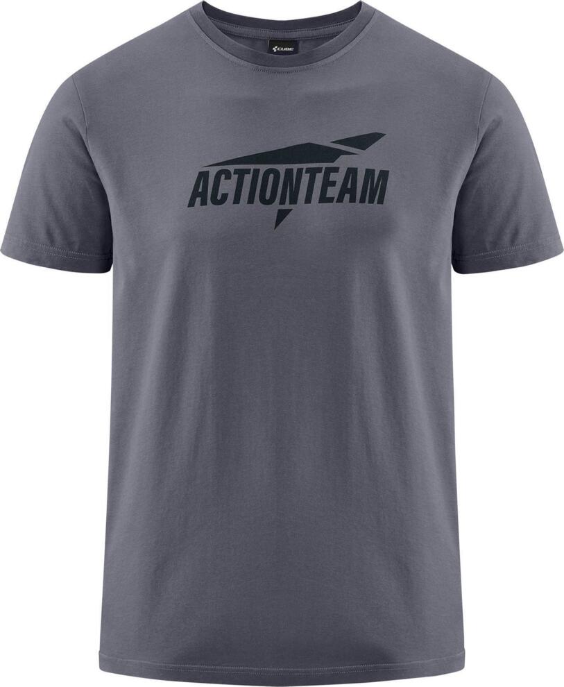 CUBE Organic T-Shirt Actionteam Gty Fit Grey/Black