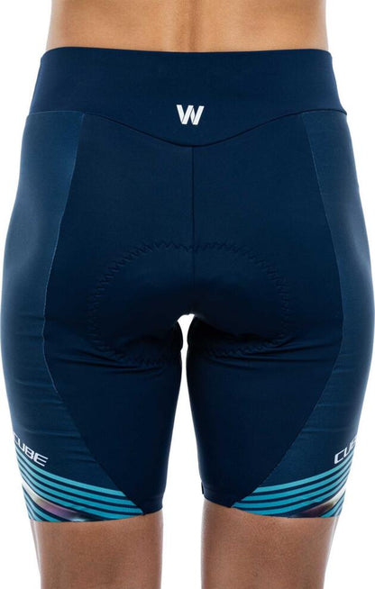 CUBE Teamline Ws Cycle Shorts Blue/Mint