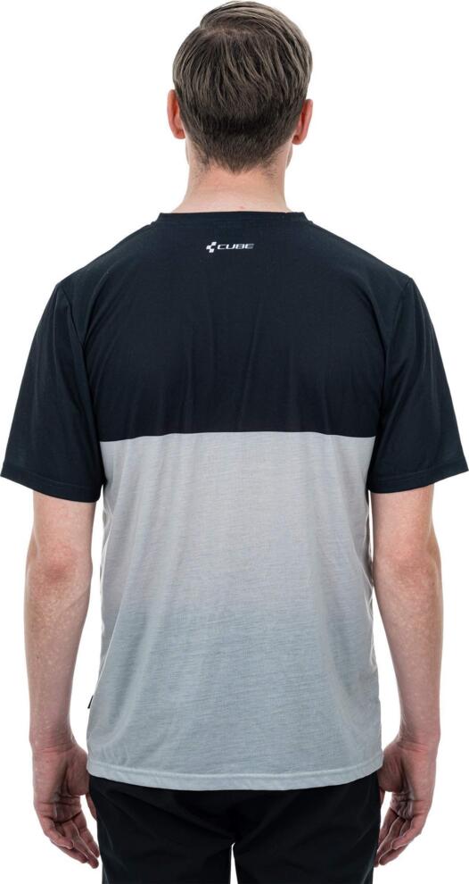 CUBE T-Shirt Logo Stripes Black´N´Grey