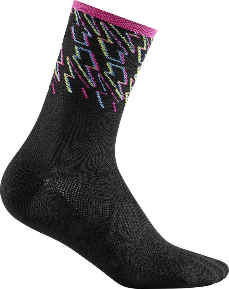 CUBE Socks High Cut Blackline Black/Blue/Pink