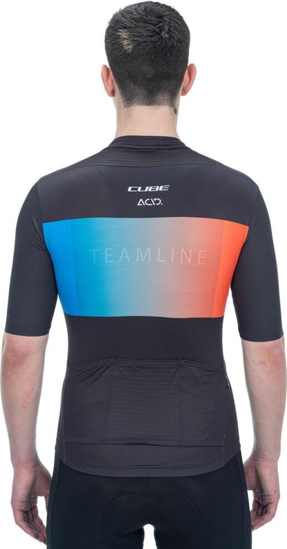 CUBE Teamline Jersey S/S Black/Blue/Red
