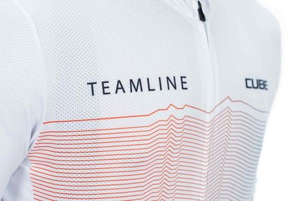 CUBE Teamline Jersey Cmpt S/S White