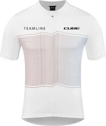 CUBE Teamline Jersey Cmpt S/S White