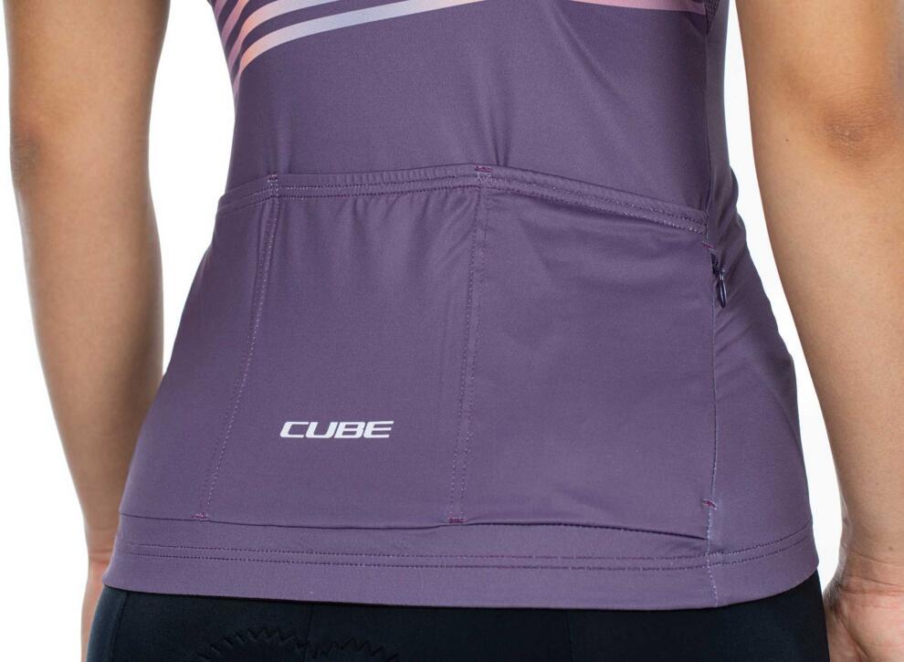 CUBE Teamline Ws Jersey S/S Violet/Sand