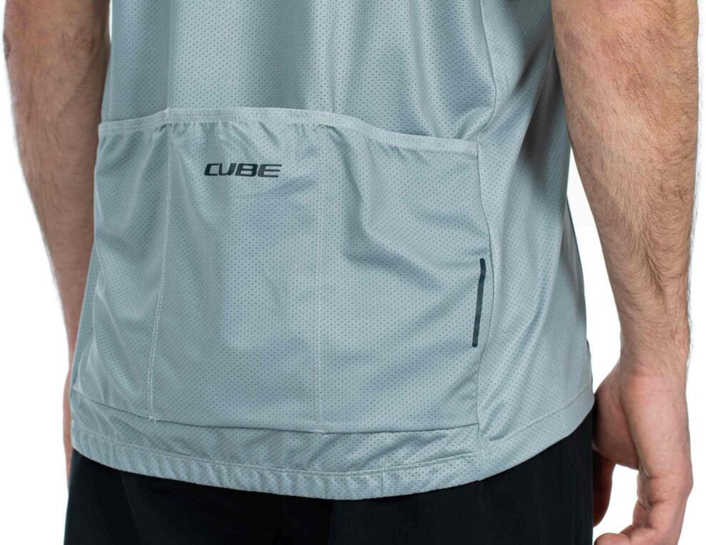 CUBE Atx Jersey Half Zip Cmpt S/S Grey