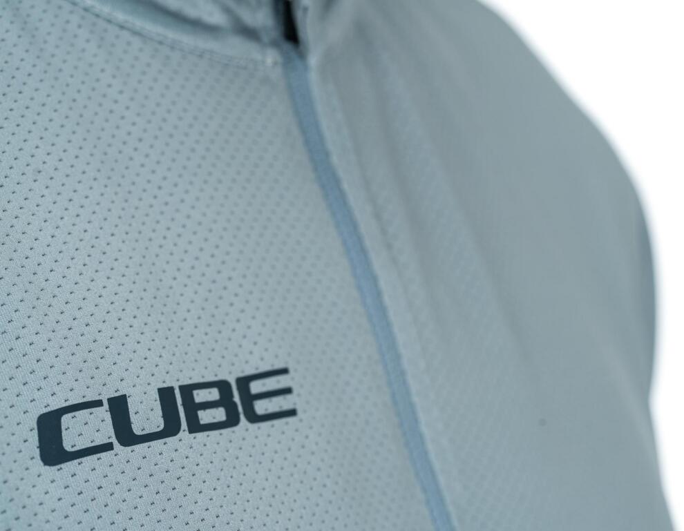 CUBE Atx Jersey Half Zip Cmpt S/S Grey