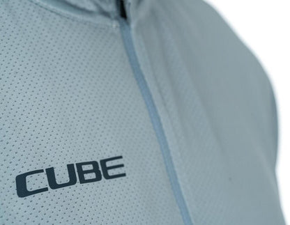 CUBE Atx Jersey Half Zip Cmpt S/S Grey