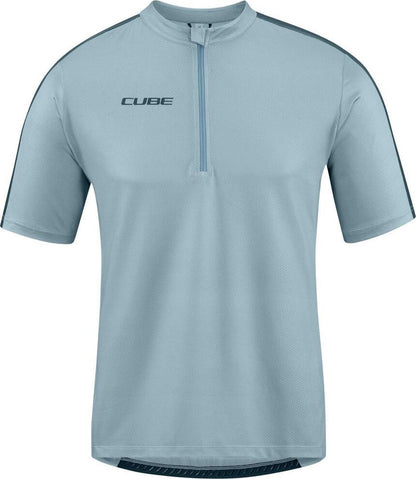 CUBE Atx Jersey Half Zip Cmpt S/S Grey