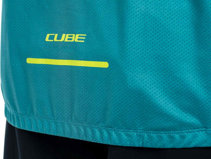 CUBE Atx Jersey Half Zip Cmpt S/S Green/Lime