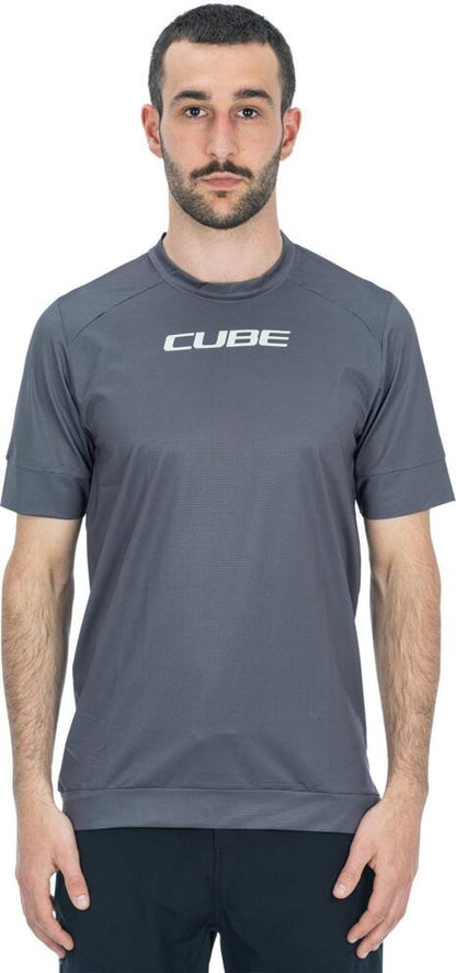 CUBE Atx Round Neck Jersey S/S Dark Grey