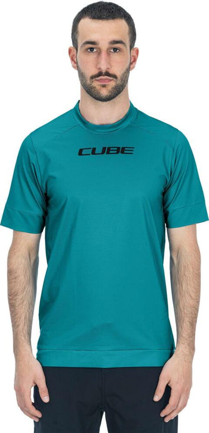 CUBE Atx Round Neck Jersey S/S Light Blue