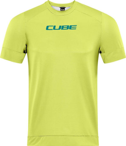 CUBE Atx Round Neck Jersey S/S Lime