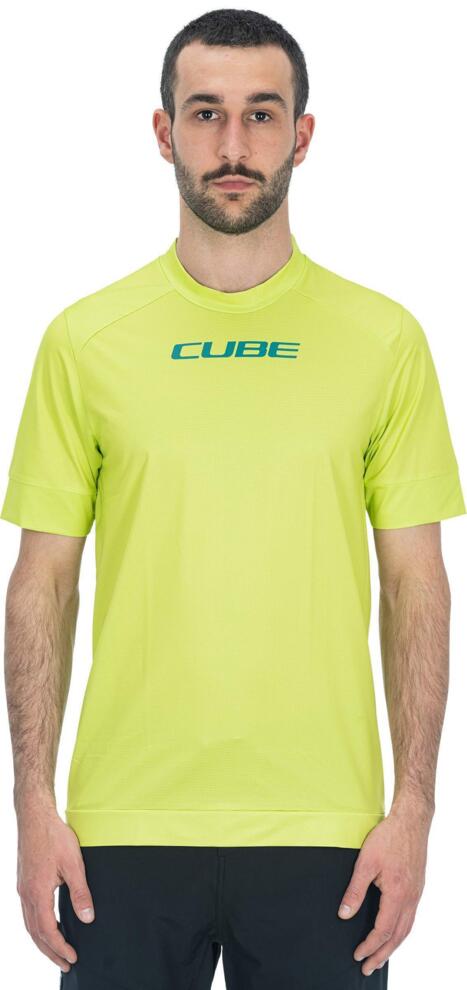 CUBE Atx Round Neck Jersey S/S Lime