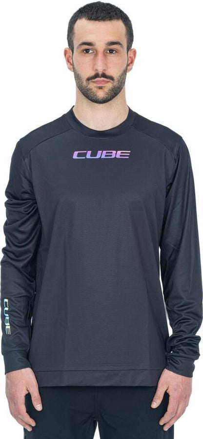 CUBE Atx Round Neck Jersey L/S Black