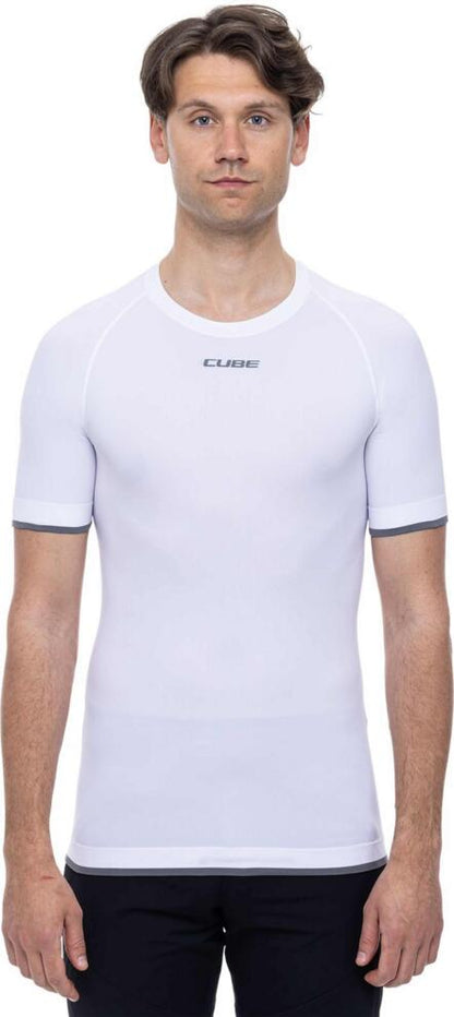 CUBE BASELAYER RACE BE COOL S/S WHITE