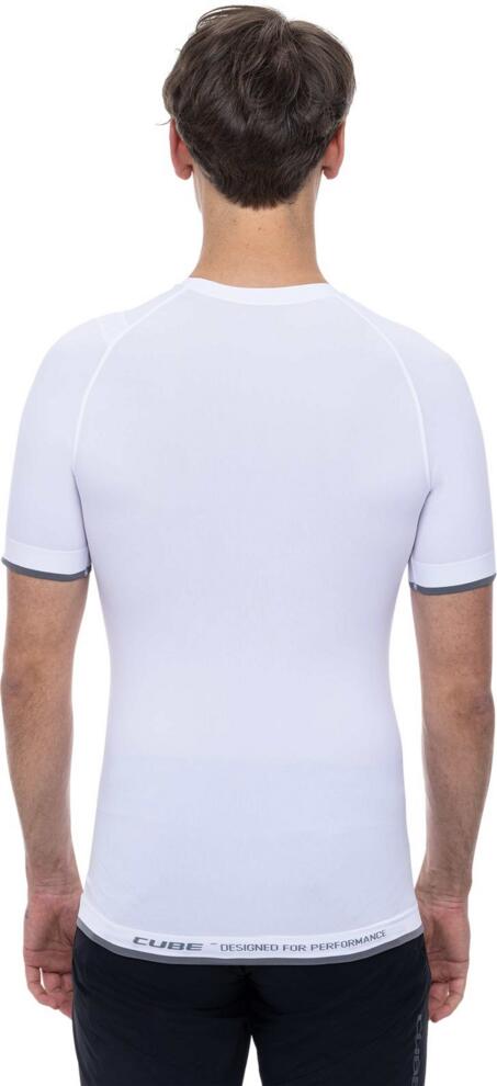 CUBE BASELAYER RACE BE COOL S/S WHITE