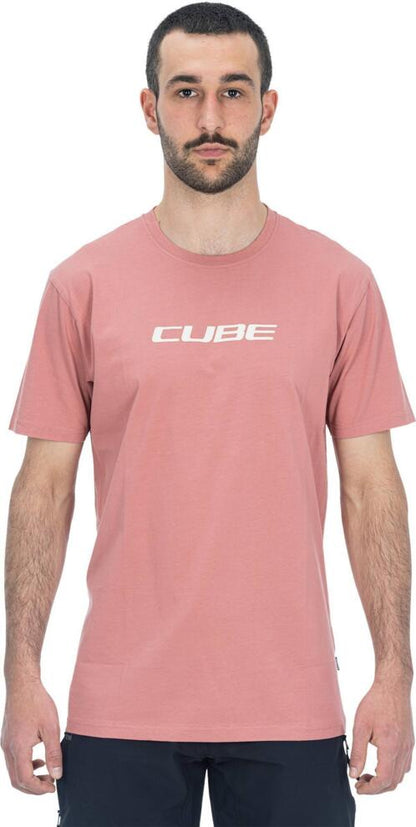 CUBE Organic T-Shirt Snake Gty Fit Light Red