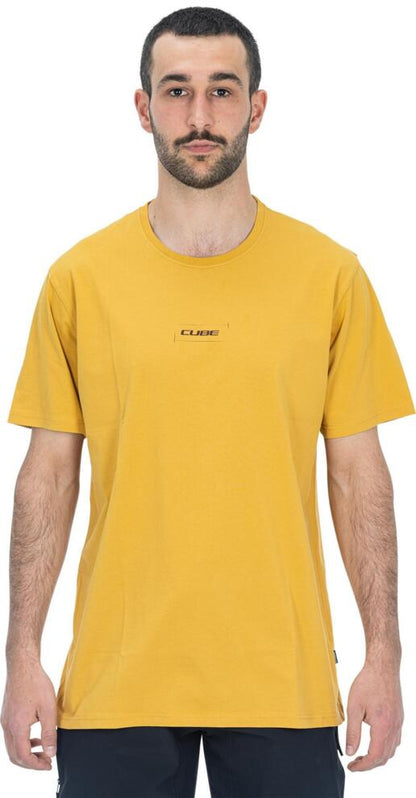 CUBE Organic T-Shirt Hot Dog Gty Fit Yellow