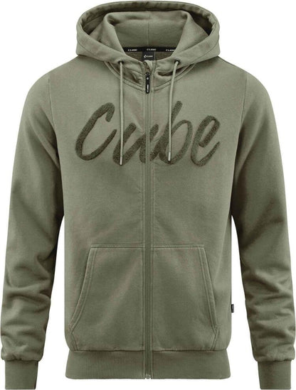 CUBE Organic Zip Hoodie Olive