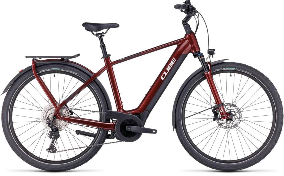 Cube Touring Hybrid Exc 625 Red/White 2024