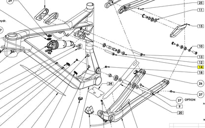 CUBE Bearing Pivot Set Shock Mount 10555