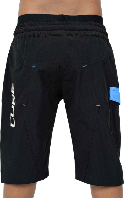 CUBE Junior Baggy Shorts Incl. Liner Shorts Black