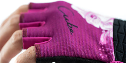 CUBE Gloves Performance Junior Short Finger Pink