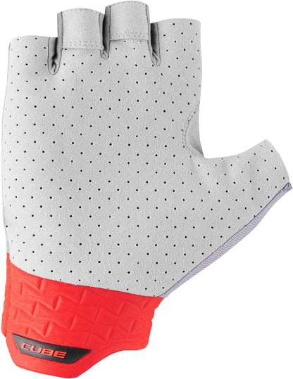 CUBE Gloves Performance Short Finger Grey/Red
