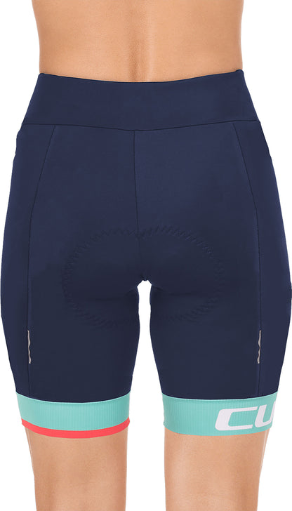 CUBE Teamline Ws Cycle Shorts Blue/Mint