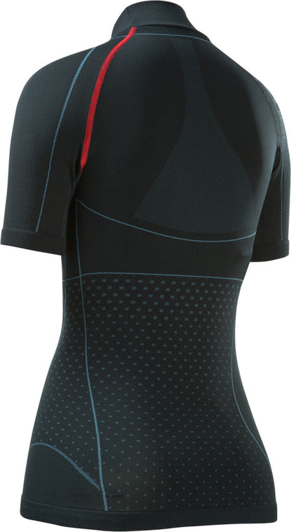CUBE Wls Baselayer Cold S/S Blackline Blk/Gry/Red