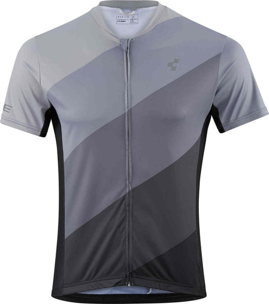 CUBE Tour Jersey Full Zip Grey Pattern