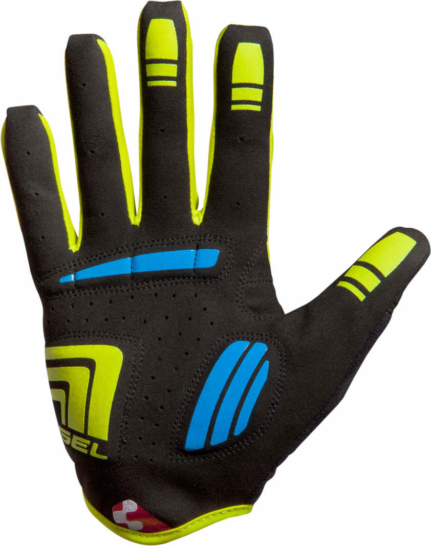 CUBE Gloves Natural Fit Ltd Longfinger Blue/Lime/Blk