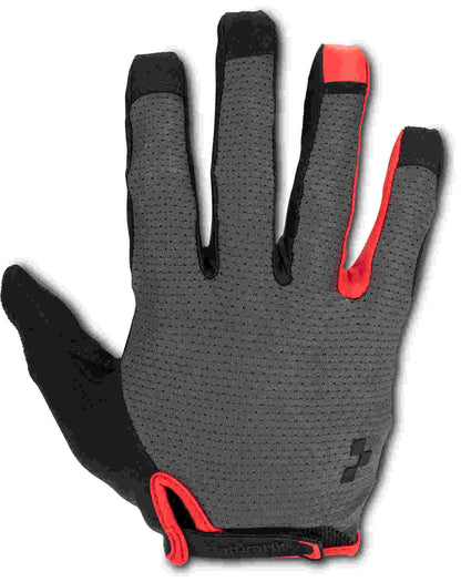 CUBE Natural Fit Gloves Long Finger Grey/Red
