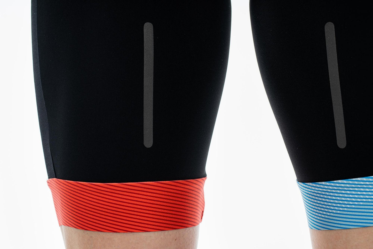 CUBE Teamline Bib Shorts Black/Blue/Red