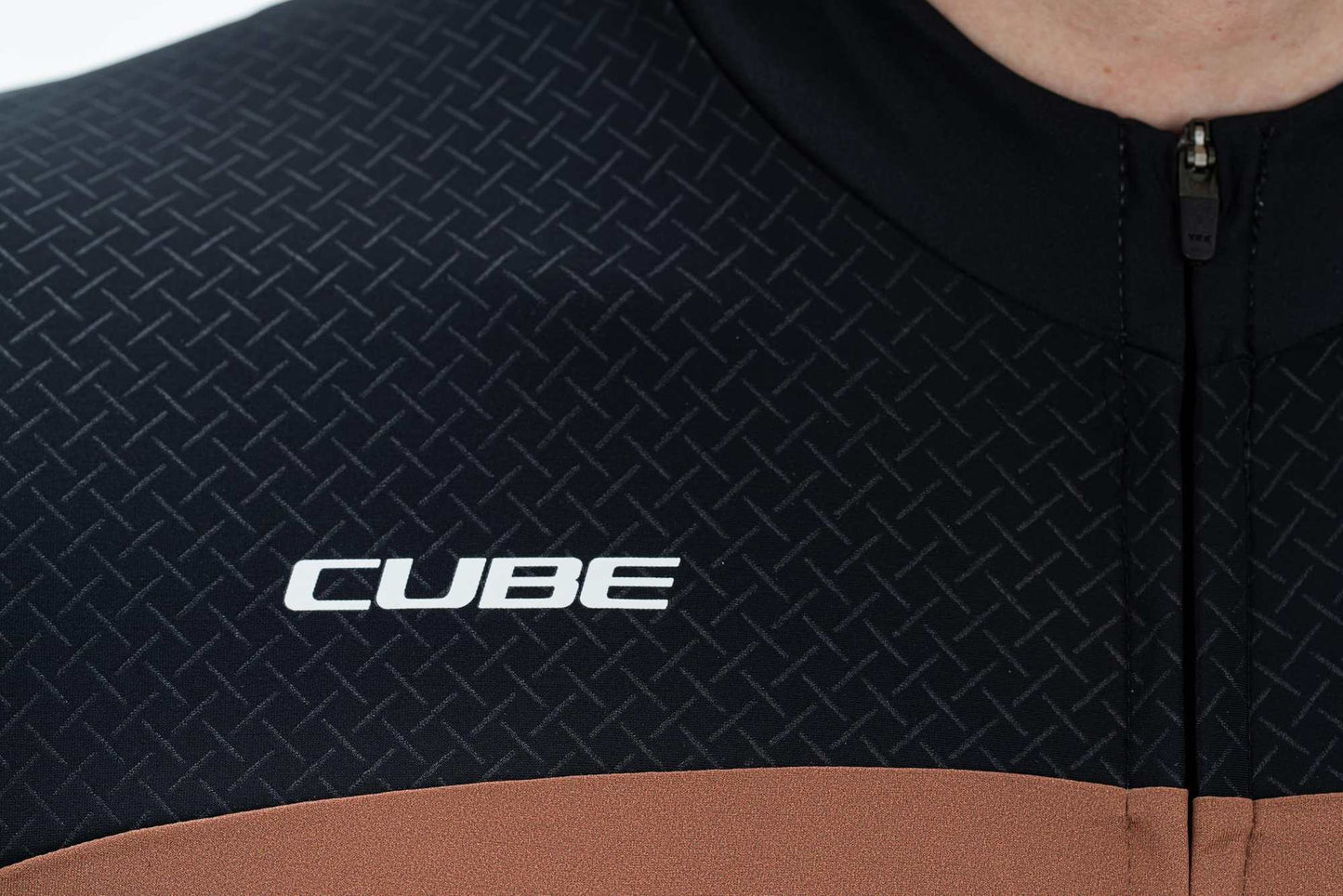 CUBE Blackline Jersey S/S Black/Brown