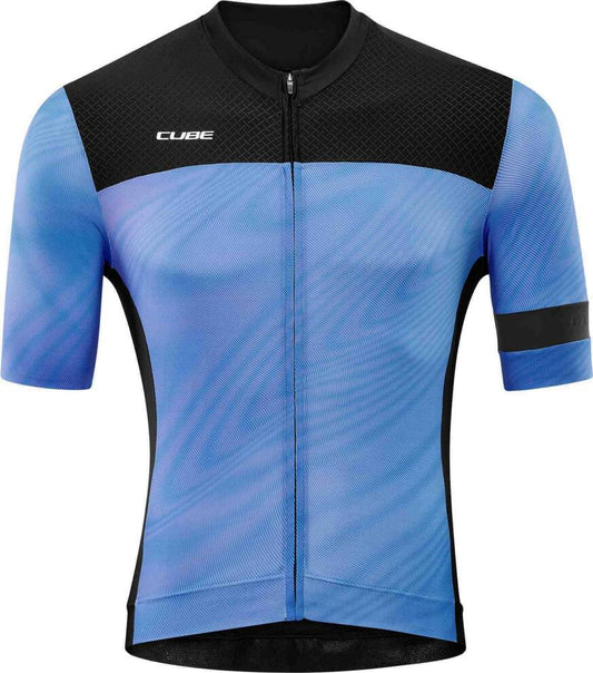 CUBE Blackline Jersey S/S Blue Pattern