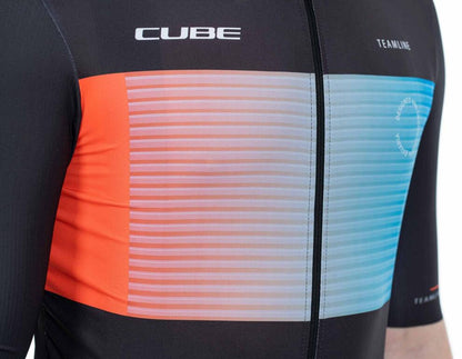 CUBE Teamline Jersey S/S Black/Blue/Red