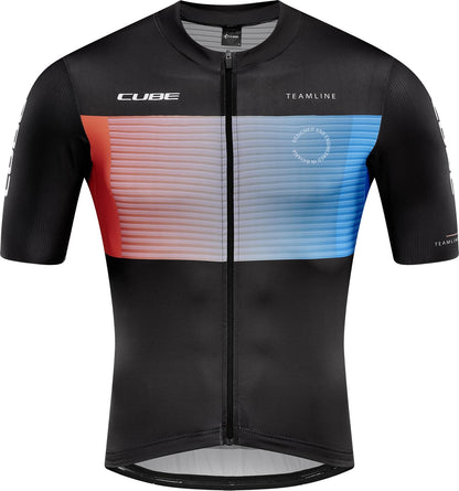 CUBE Teamline Jersey S/S Black/Blue/Red