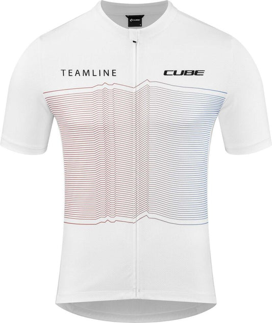 CUBE Teamline Jersey Cmpt S/S White