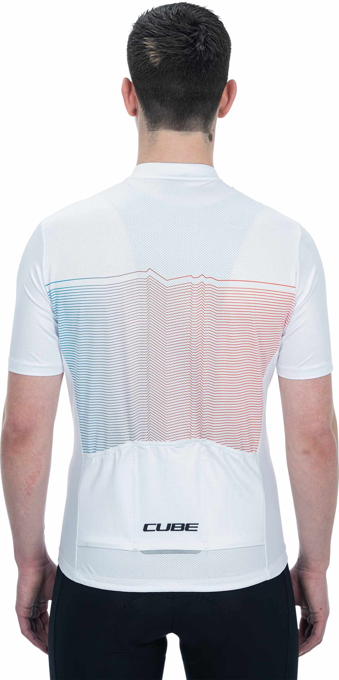 CUBE Teamline Jersey Cmpt S/S White