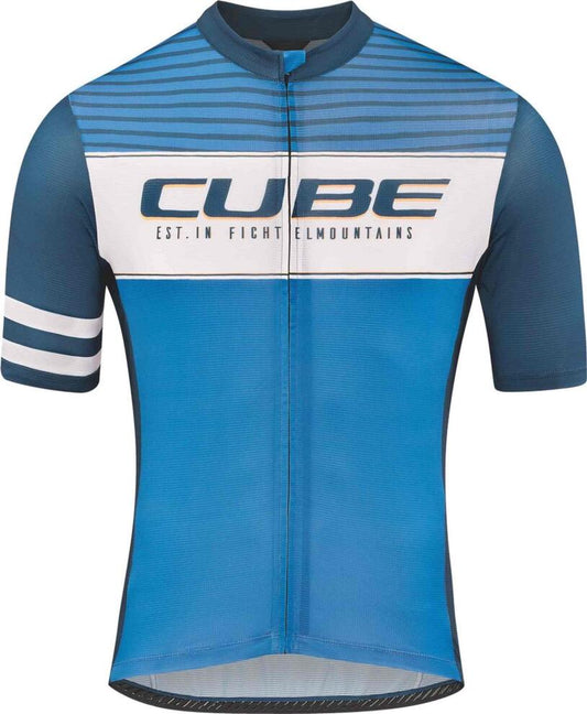 CUBE Blackline Jersey Cmpt S/S Blue