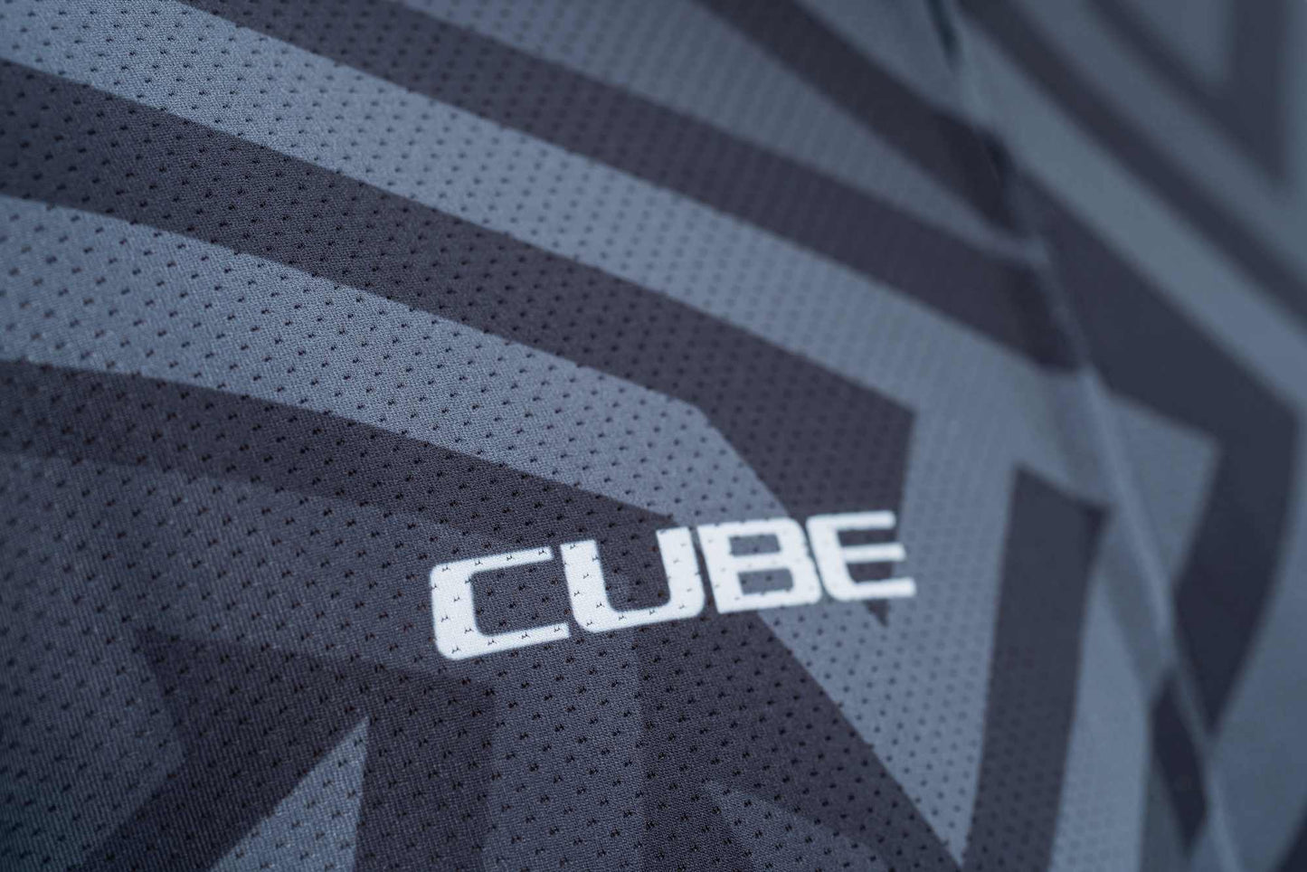 CUBE Atx Jersey Full Zip Cmpt S/S Black/Grey