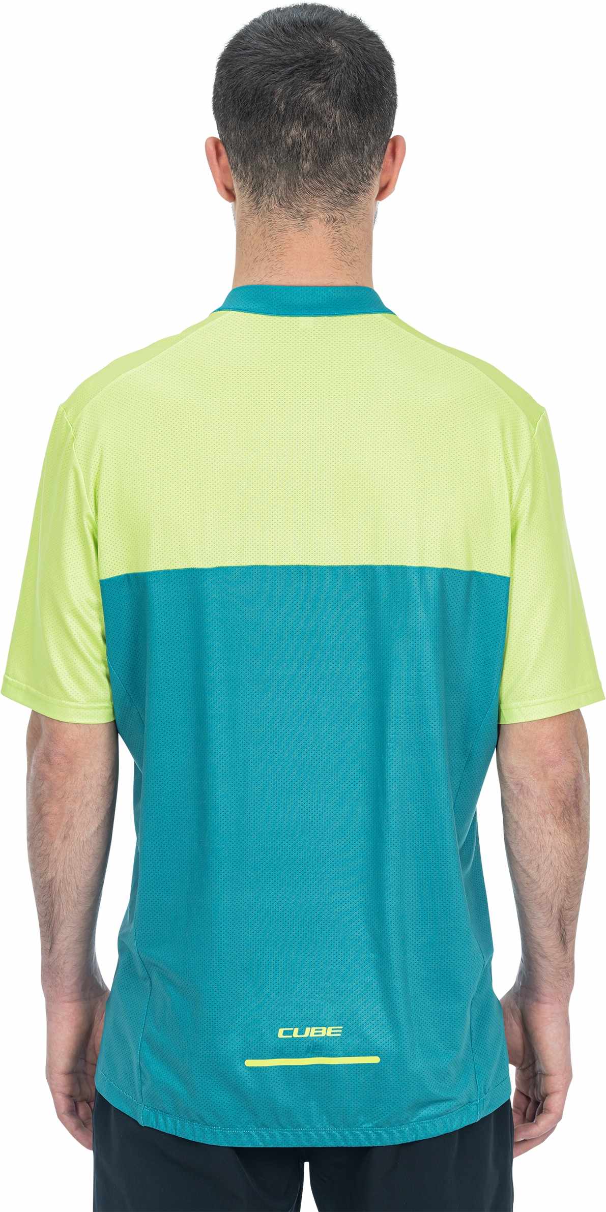 CUBE Atx Jersey Half Zip Cmpt S/S Green/Lime