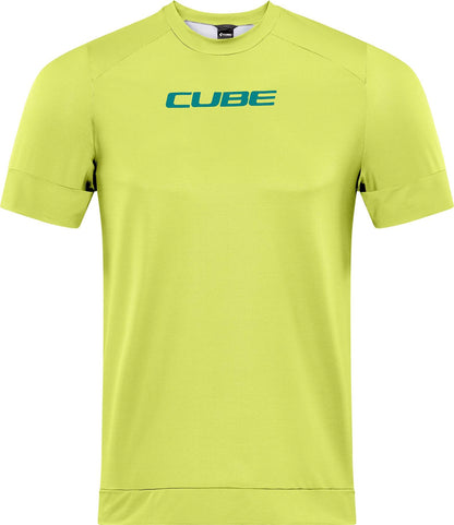 CUBE Atx Round Neck Jersey S/S Lime