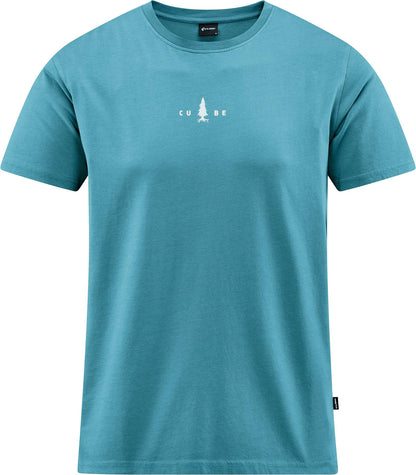 CUBE Organic T-Shirt Fichtelmountains Grey/Coral