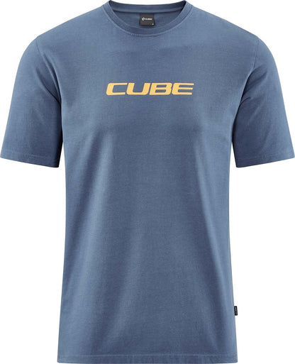 CUBE Organic T-Shirt Mountains Blue