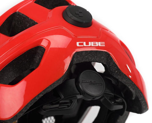 CUBE Helmet Steep Glossy Red